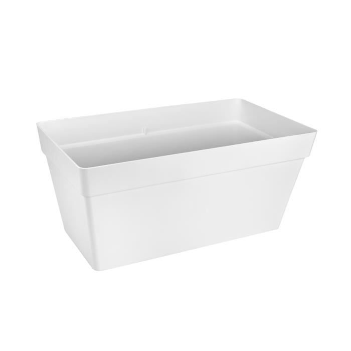 ELHO Bac a plantes avec roues Loft Urban Terrasse - 51 L - 70 x 35 x H 51 cm - Blanc