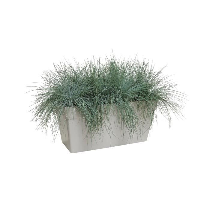 ELHO Bac a plantes avec roues Loft Urban Terrasse - 51 L - 70 x 35 x H 51 cm - Blanc