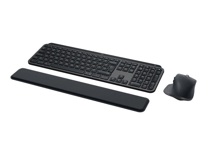 Ensemble Clavier Souris - Sans fil - Logitech - MX Keys S - AZERTY - Rétroéclairé - Graphite