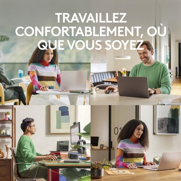 Souris Logitech MX Anywhere 3S Souris Sans Fil Silencieuse, Compacte, Defilement Rapide, Suivi toute Surface en 8K DPI - Rose