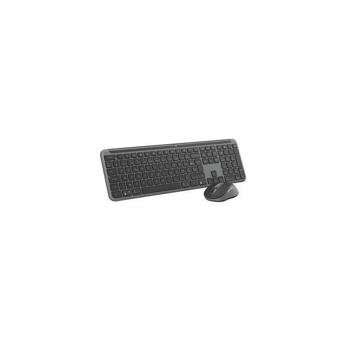 Ensemble Clavier Souris - Sans fil - Logitech - MK950 Signature - AZERTY - Graphite