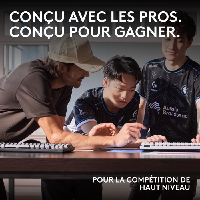 Clavier gamer - Sans fil - Logitech G - G Pro X 60 - Lightspeed - Blanc