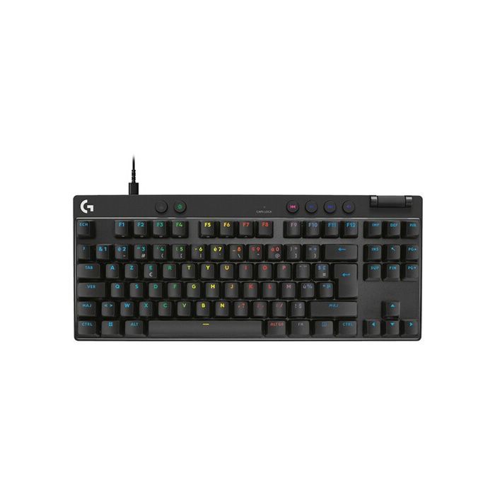 Clavier gamer - Filaire - Logitech G - Pro X TKL Rapid - AZERTY - Noir