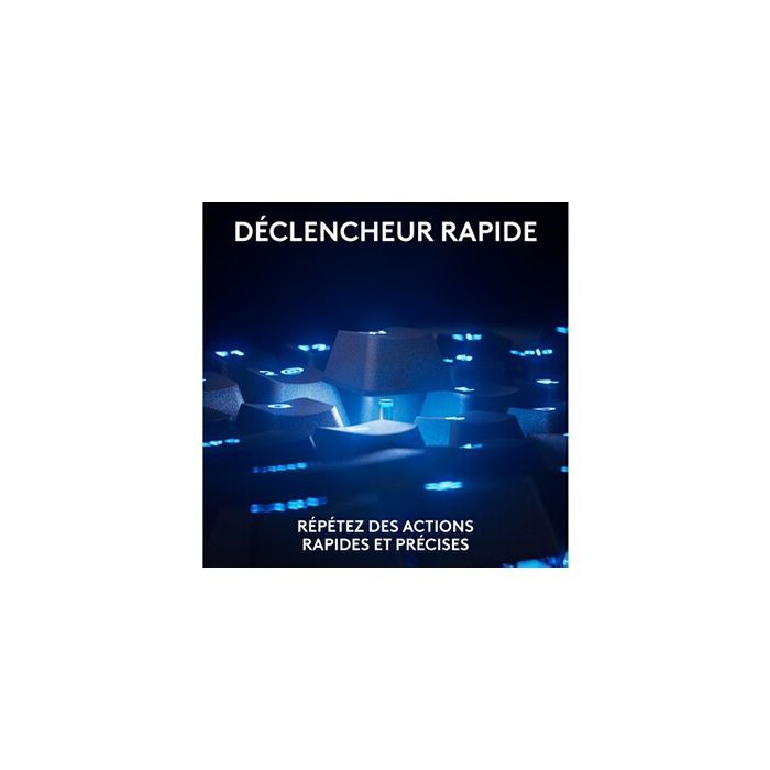 Clavier gamer - Filaire - Logitech G - Pro X TKL Rapid - AZERTY - Noir