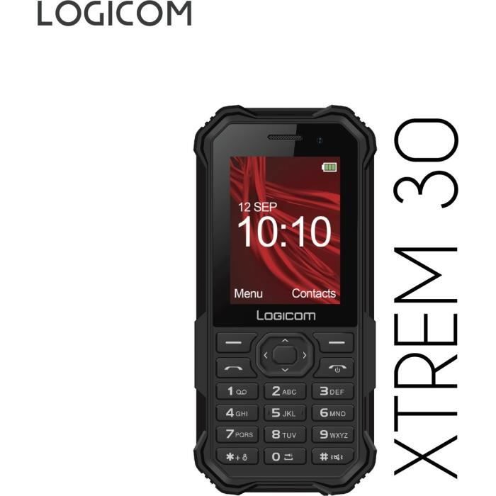 TÈlÈphone Mobile - LOGICOM - XTREM 30 - Noir