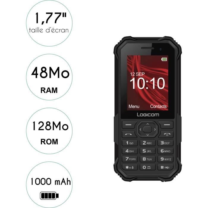 TÈlÈphone Mobile - LOGICOM - XTREM 30 - Noir