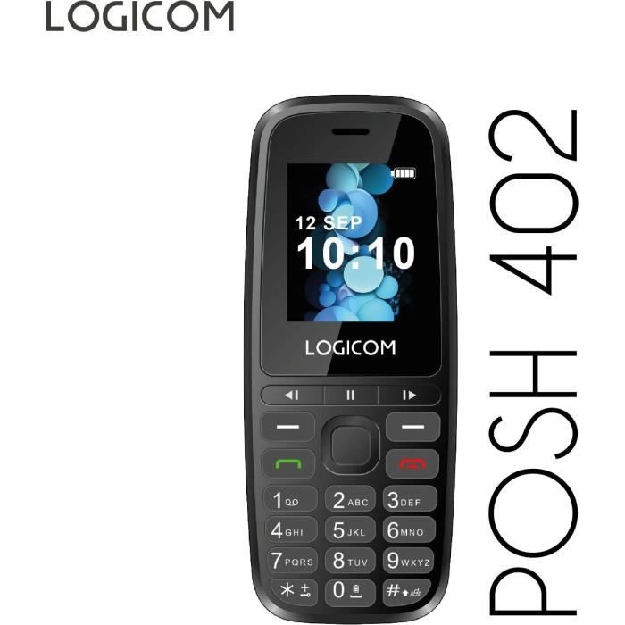 TÈlÈphone Mobile - LOGICOM - Posh 402 - Noir