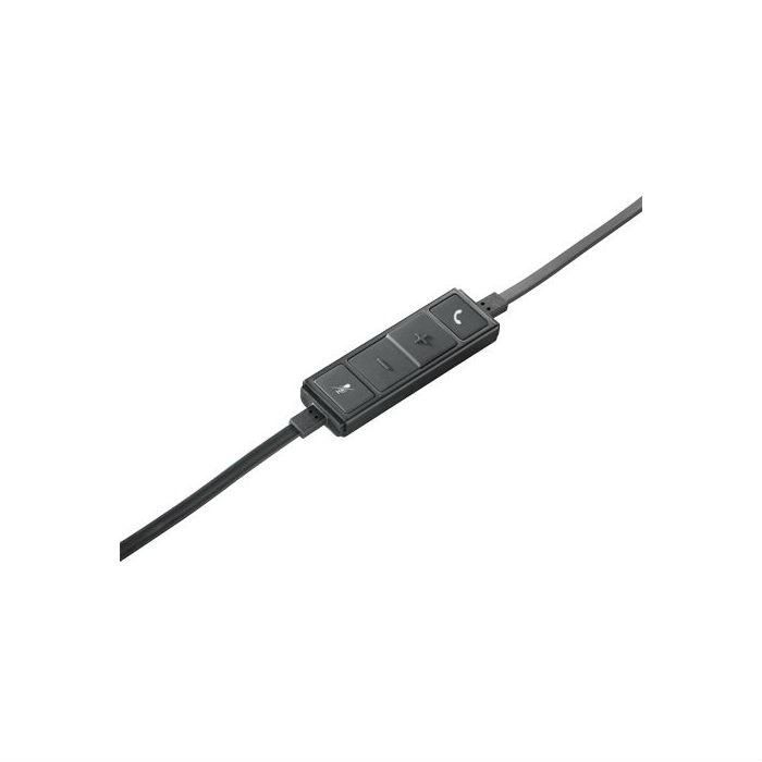 Casque - Filaire - Logitech - H650E - USB - Micro stéréo - Noir