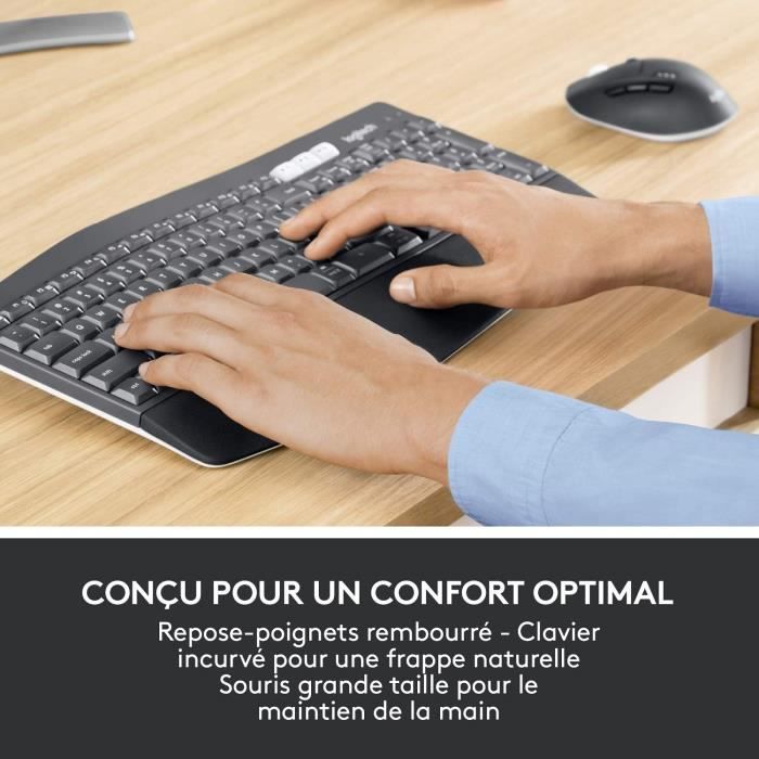 Ensemble clavier et souris Logitech CLAVIER + SOURIS MK850