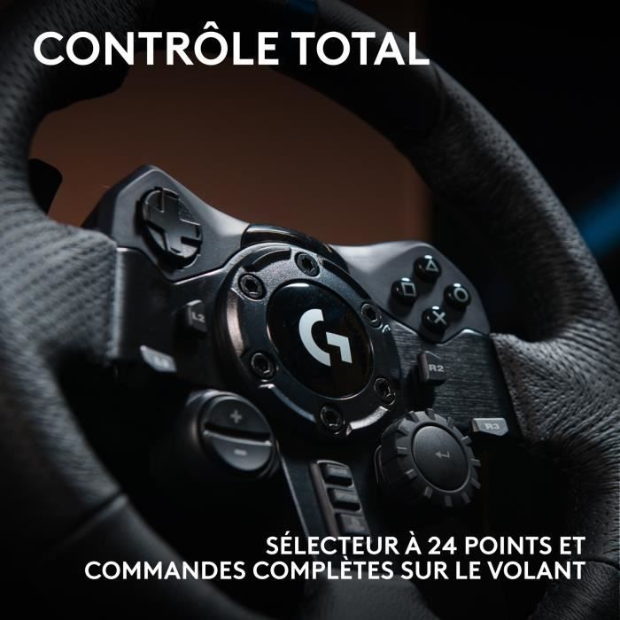 Volant de course et pédales G923 - Logitech G - Compatible PS5, PS4 et PC