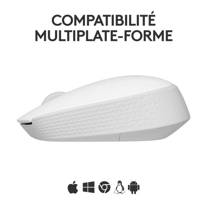 Souris - Sans Fil - Logitech - M171 - Blanc - Ambidextre