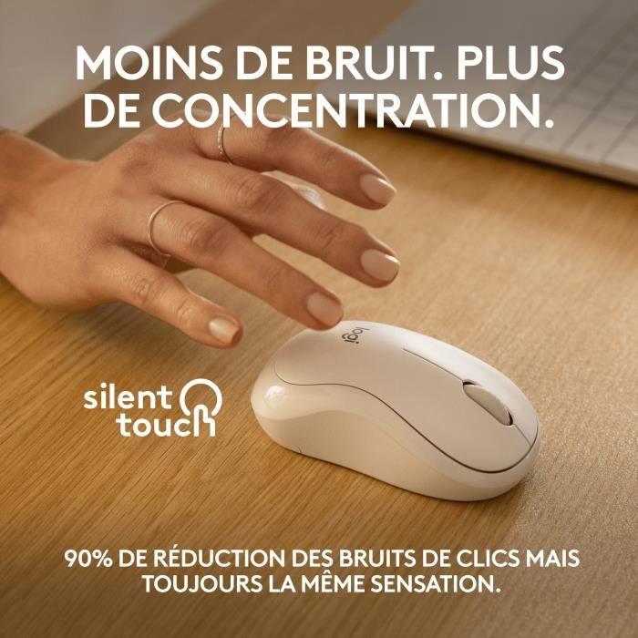 Souris - Sans fil - Logitech - M240 Silent - Blanc