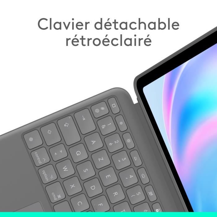 Etui clavier - Logitech - Combo Touch - Pour iPad Air 13 pouces (M2, M3 et M4) (2024, 2025 et 2026)