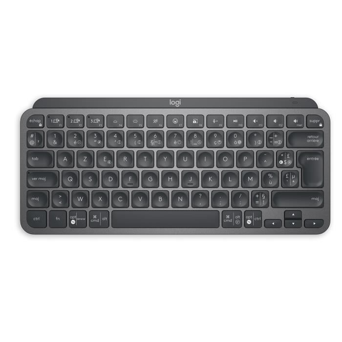 Clavier - Sans Fil - Logitech - MX Keys Mini - rÈtroÈclairÈ - AZERTY - Noir