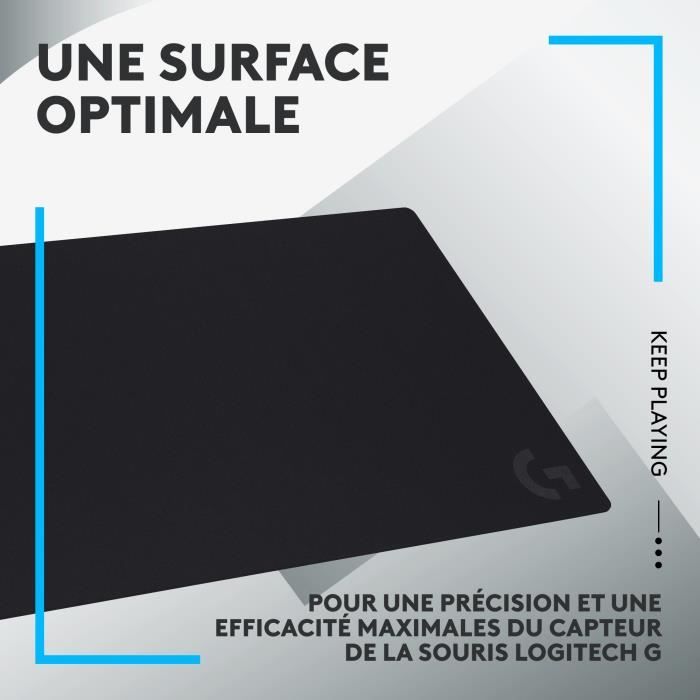 Tapis de souris gamer - Logitech G - G840 - Noir