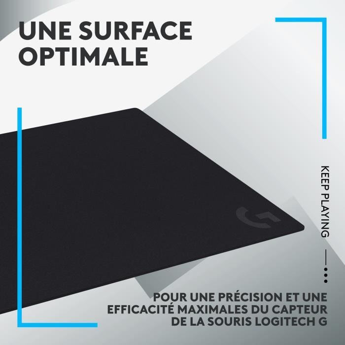 Tapis de souris gamer - Logitech G- G640 - Noir