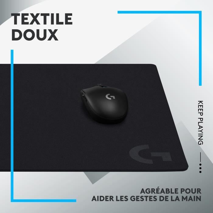 Tapis de souris gamer - Logitech G- G640 - Noir