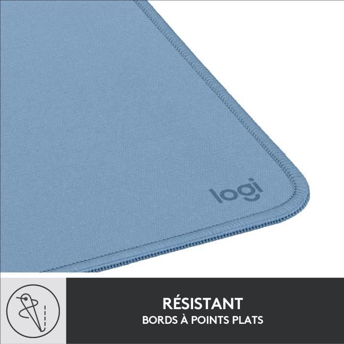 Tapis de souris - Logitech - SÈrie Studio - Glissement facile - Bleu Gris