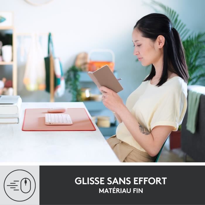 Tapis de souris - Logitech - Desk Mat - Studio Série - Rose