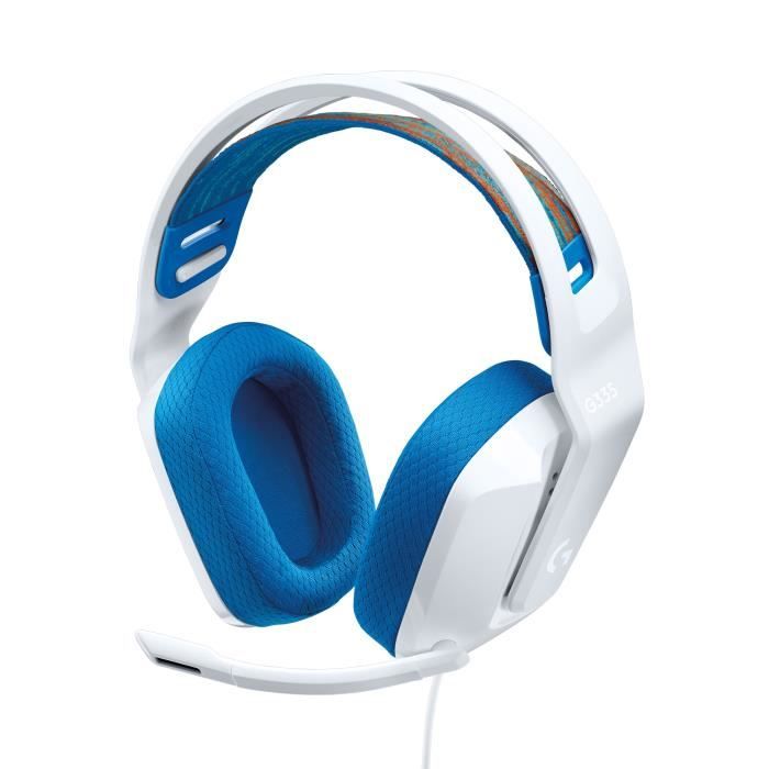Casque gamer - Filaire - Logitech G - G335 - LÈger - Blanc