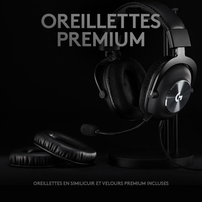 Casque gamer - Filaire - Logitech G - Pro X - USB - PC - Noir