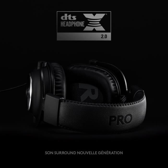 Casque gamer - Filaire - Logitech G - Pro X - USB - PC - Noir