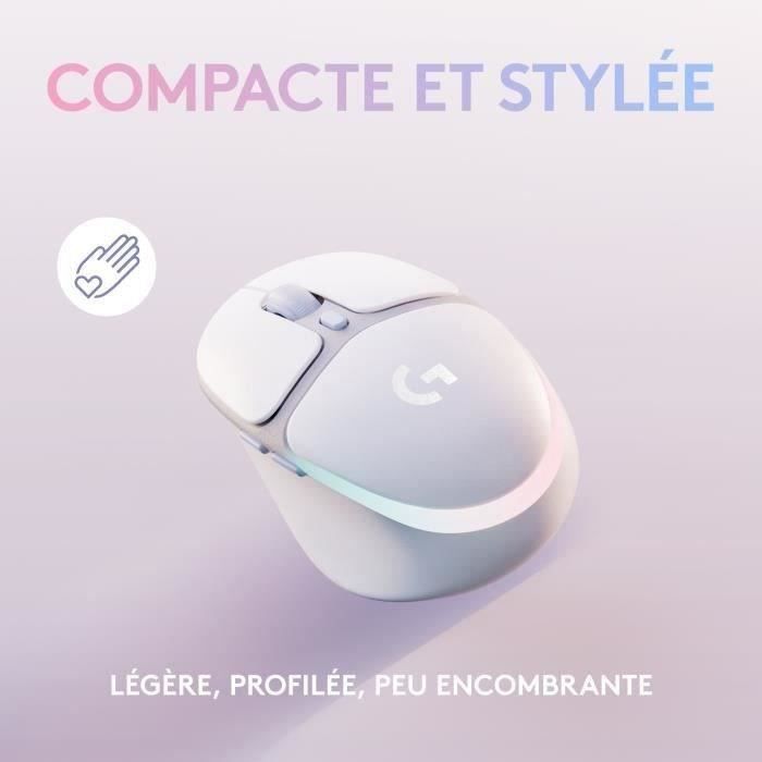 Souris Gamer - Sans fil - Logitech G - G705 - Blanc