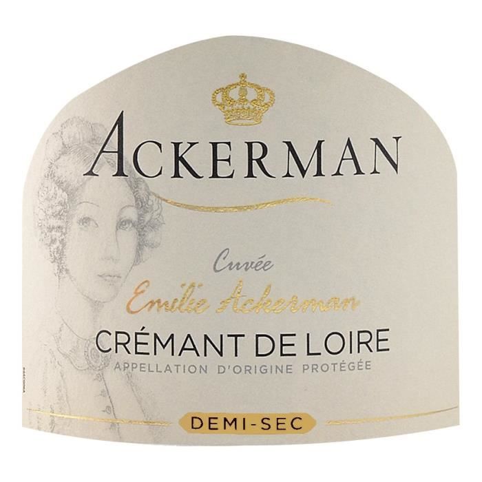 Emilie Ackerman Crémant de Loire Blanc Demi sec