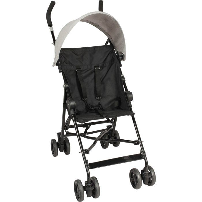Looping Poussette Canne Fixe avec Canopy | Black Chiné