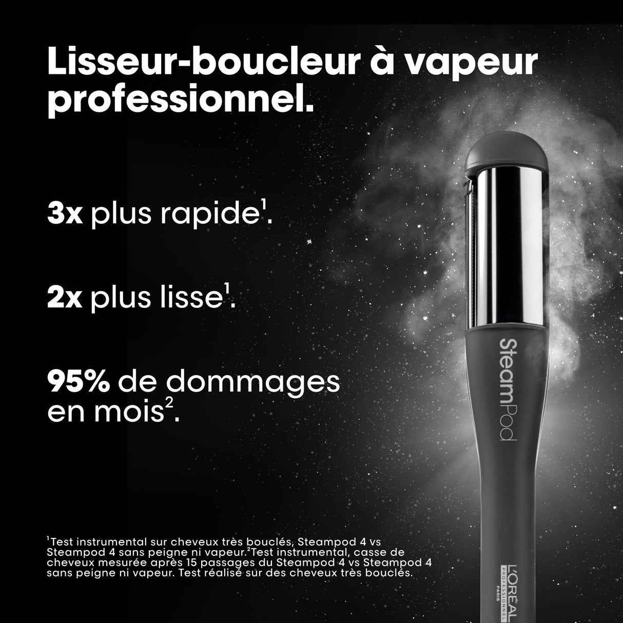 SteamPod 4 - L'OREAL PROFESSIONNEL - E3902600 - Lisseur-boucleur vapeur - Edition Limitée Meteora