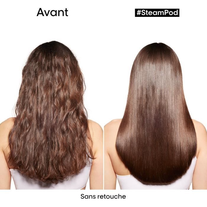 SteamPod 4 - Lisseur boucleur vapeur professionnel - L'OREAL PROFESSIONNEL - 3 Températures - Outil + Soin Lissant Concentré