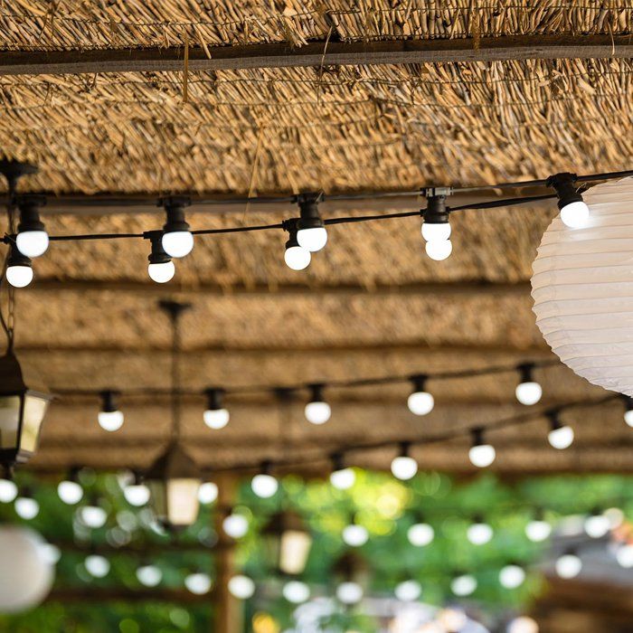 Guirlande lumineuse extérieure - LUMISKY - PARTY MILKY 10 - 10 globes LED - Blanc chaud - Connectable - 5,7 m - 8 modes éclairage