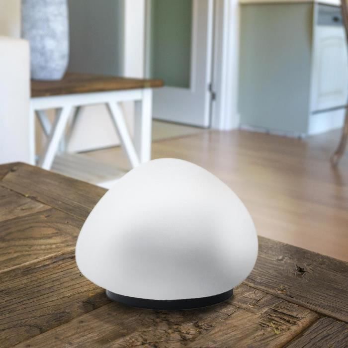 Lampe solaire décorative galet - LUMISKY - SOLENZARA - Ř16 cm - LED blanc