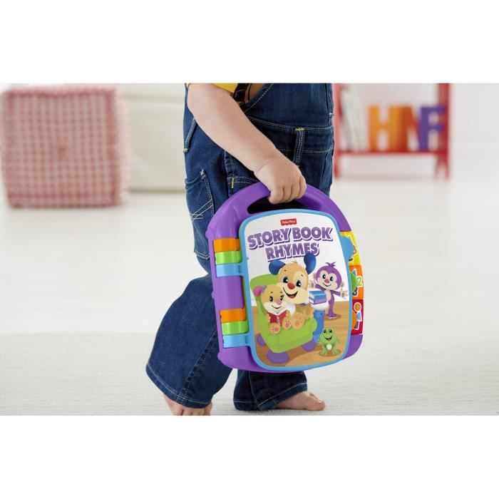 Fisher-Price - Livre Interactif Comptines - Livre bébé - 6 mois et + CDH39