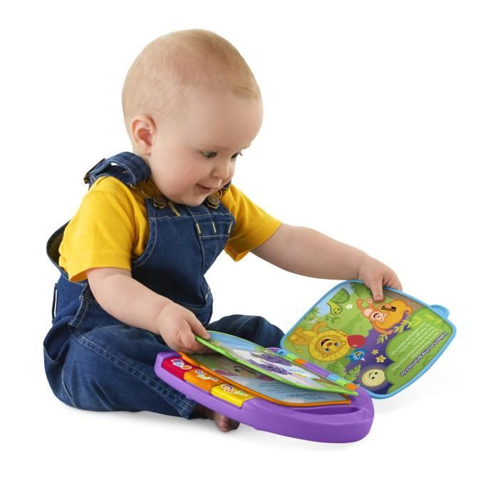 Fisher-Price - Livre Interactif Comptines - Livre bébé - 6 mois et + CDH39