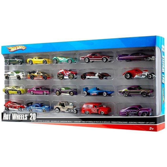 Hot Wheels - Coffret De 20 VÈhicules - Petites voitures - 3 ans et + H7045