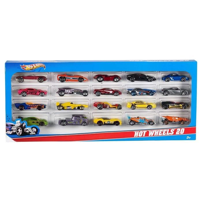 Hot Wheels - Coffret De 20 VÈhicules - Petites voitures - 3 ans et + H7045