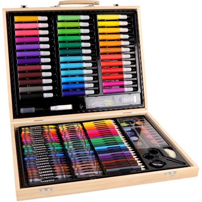 Mallette de dessin - MAIN D'ARTISTE - 150 Pieces - Loisir Créatif - Des 5 ans