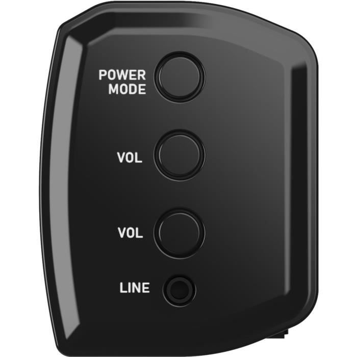 MAJORITY BOWFELL - Barre de son 2.1 compacte - Bluetooth, RCA, USB, Optique et Aux-in - 50W - Noir