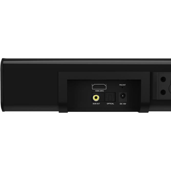MAJORITY K2 - Barre de son 2.1 - Bluetooth, USB, Optique, HDMI ARC - 150W - Caisson de basses sans fil