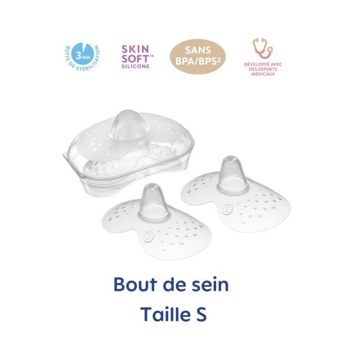 MAM Allaitement Bout de Sein Silicone Taille S 2 unités