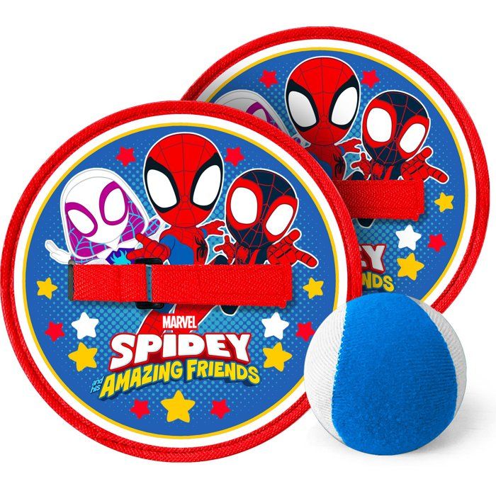 Jeu de lance-attrape balle - MARVEL - Spidey - 2 raquettes scratch