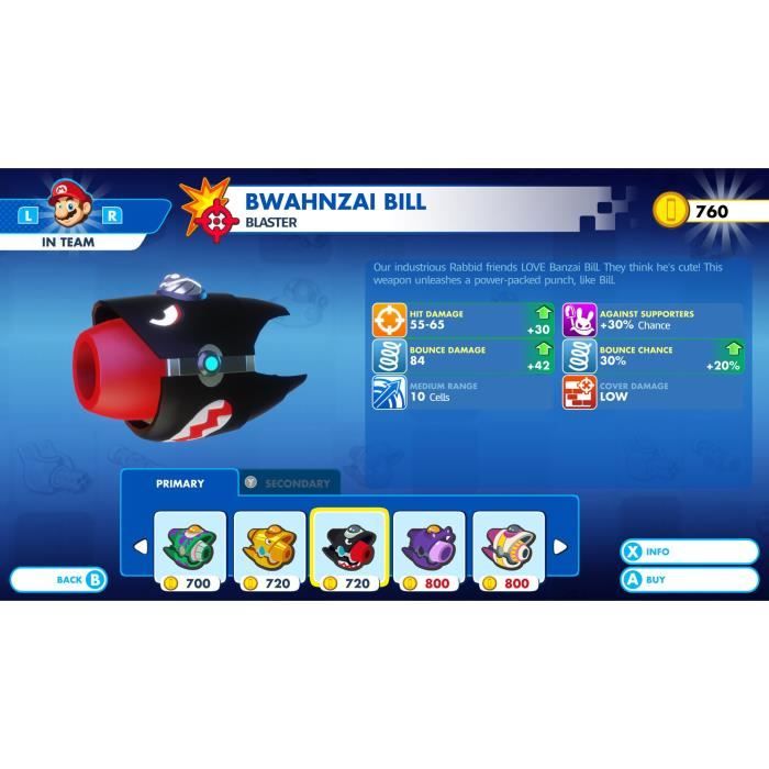 Mario + Les Lapins CrÈtins Kingdom Battle (Code dans la boite) Jeux Switch