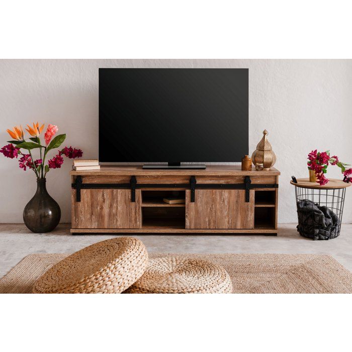 Meuble TV - MARRAKESCH - Chene - 160 x 50 x 40 cm