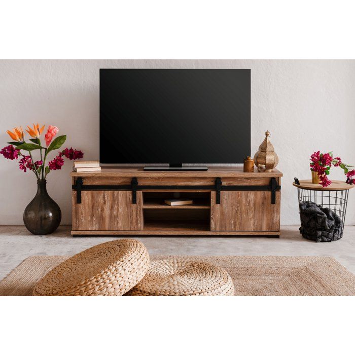 Meuble TV - MARRAKESCH - Chene - 160 x 50 x 40 cm