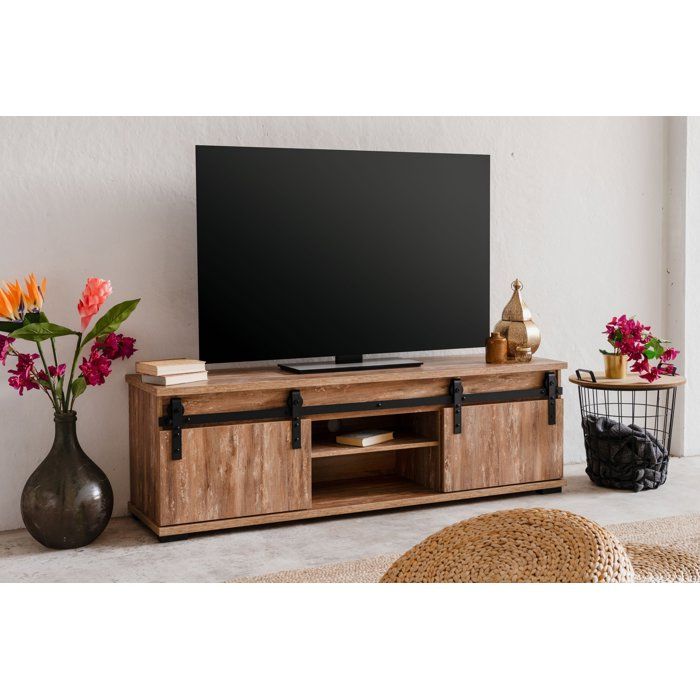 Meuble TV - MARRAKESCH - Chene - 160 x 50 x 40 cm