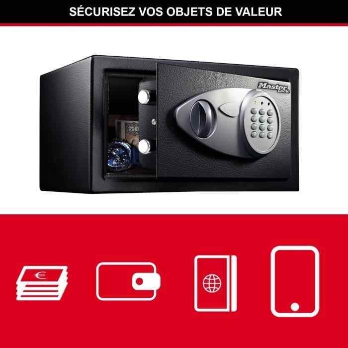 Coffre-fort MASTER LOCK X041ML 11L - Serrure Electronique - Idéal pour Bijoux, Papiers d'Identite