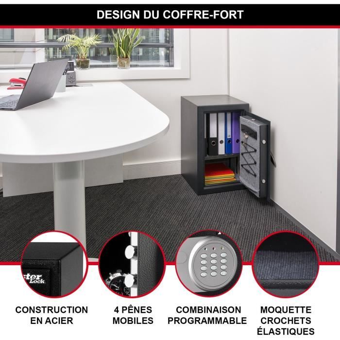Coffre-Fort Haute SÈcuritÈ - MASTER LOCK - T6-331ML - Combinaison …lectronique - Large 61,7 Litres