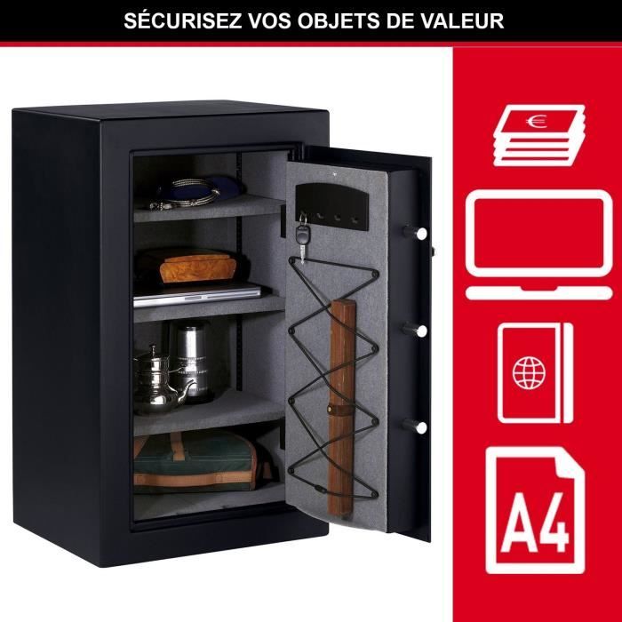 Master Lock Coffre-Fort Haute SÈcuritÈ Grande CapacitÈ, Combinaison …lectronique, 169 L, 95 x 55.1 x 50.2 cm
