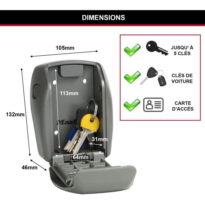 Boite a clés sécurisée - MASTER LOCK - 5415EURD - Produit certifié - Select Access Partagez vos clés en toute sécurité